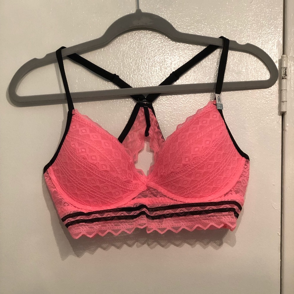 VS Pink racerback push up bra